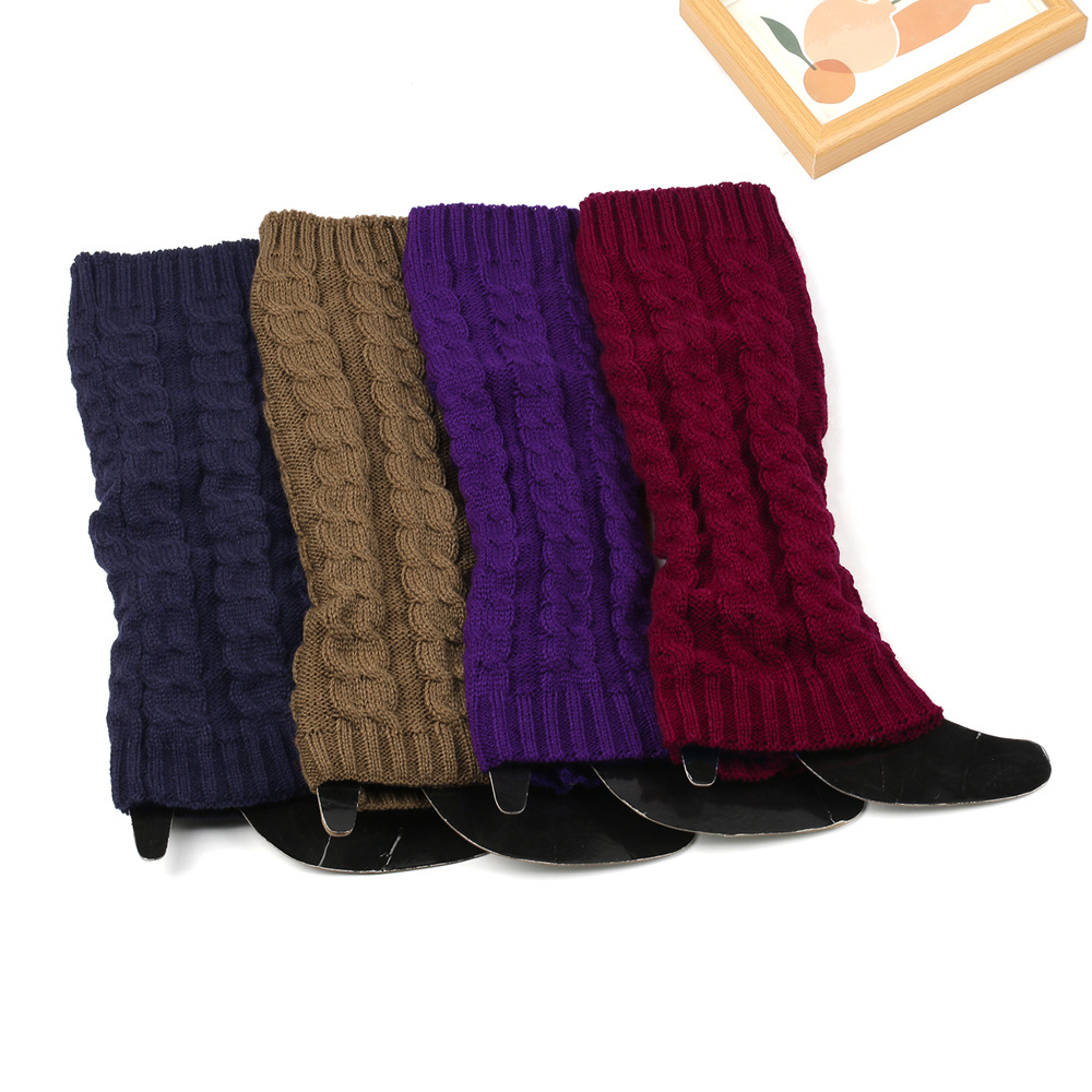 Knit Leg Warmers Warm Boot Socks for Women Cozy Leggings Knee High Thermal Socks